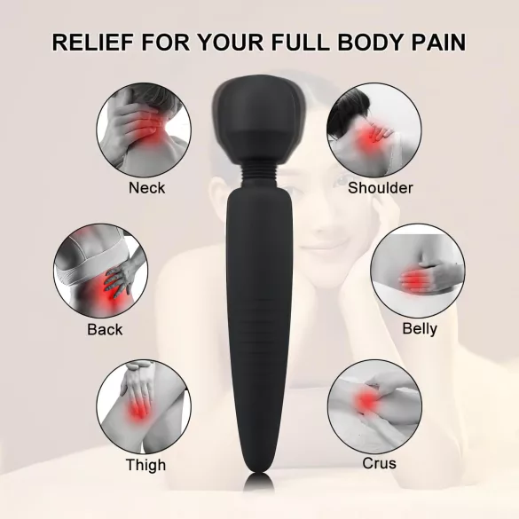 Mrow - vibromasseur rechargeable étanche - noir