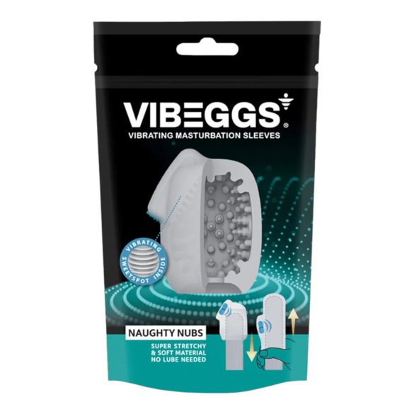 VIBEGGS - œuf vibrant masturbateur - stimulation bosses - blanc