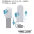 VIBEGGS Ribs Delight - œuf masturbateur vibrant - blanc