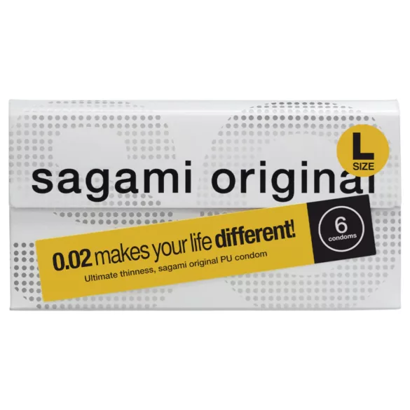 Sagami Original 0.02 L - préservatif ultra fin - 58mm - boîte de 6
