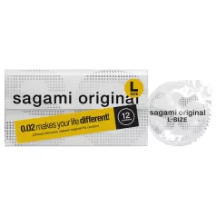   Sagami Original 0.02 L - préservatif ultra fin - 58mm - boîte de 12