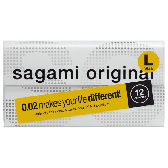 Sagami Original 0.02 L - préservatif ultra fin - 58mm - boîte de 12
