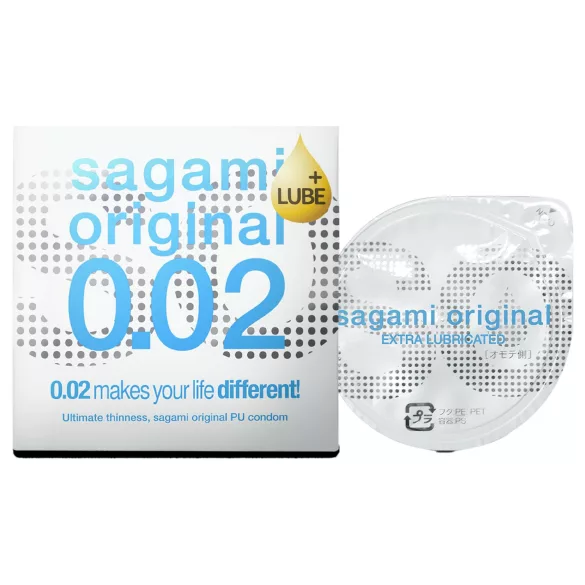 Sagami Original 0,02 - préservatif ultra fin lubrifié - 55mm - 1 pièce