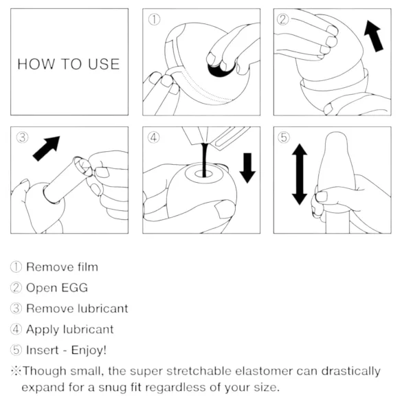 TENGA Egg Tube - masturbateur œuf (1 pièce)
