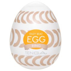  TENGA - Masturbateur œuf texturé Ring - silicone blanc - 1 pièce