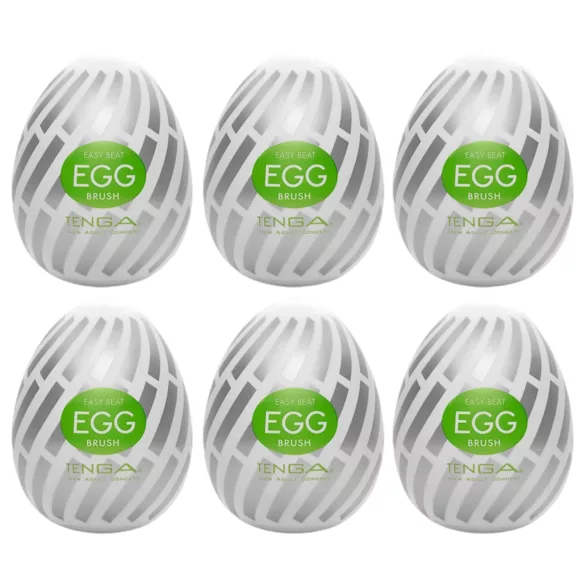 TENGA - masturbateur œuf pour homme - texture brossée - lot de 6