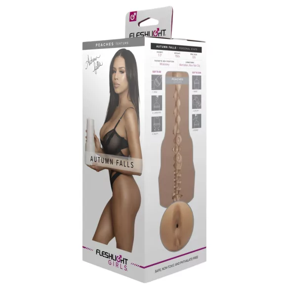 Fleshlight Autumn Falls Peaches - fessier artificiel réaliste (couleur naturelle)