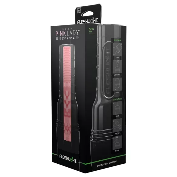Fleshlight - vagin réaliste en étui - Destroya Pink Lady - couleur chair