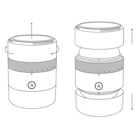 Arcwave - masturbateur homme stimulation rotation pression - silicone noir