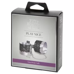   Cinquante nuances de Grey Play Nice - menottes en satin (argent)
