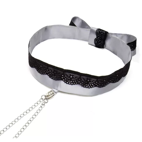 Fifty Shades of Grey - pince-tétons avec collier - métal argenté