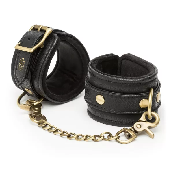 Fifty Shades of Grey - menottes poignets - cuir noir