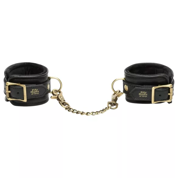 Fifty Shades of Grey - menottes poignets - cuir noir