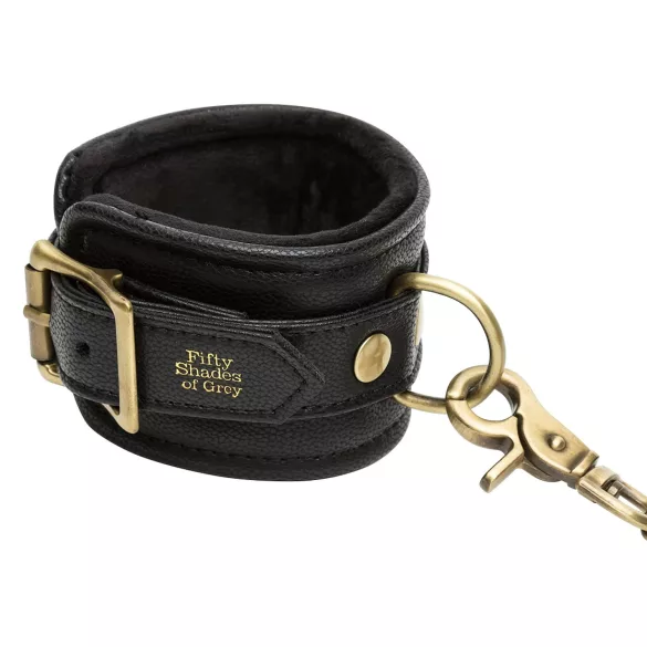 Fifty Shades of Grey - menottes poignets - cuir noir