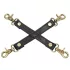 Fifty Shades of Grey - harnais de bondage croisé - cuir noir