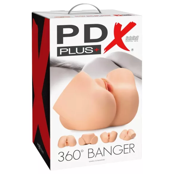 PDX 360 Banger - masturbateur torse réaliste - couleur chair