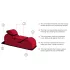 Liberator Esse Lounger - chaise tantra modulable - noir