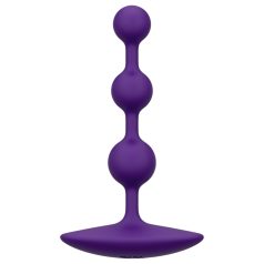 ROMP - plug anal à perles - silicone violet