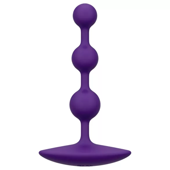 ROMP - plug anal à perles - silicone violet
