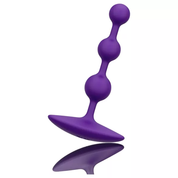 ROMP - plug anal à perles - silicone violet