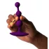 ROMP - plug anal à perles - silicone violet