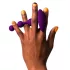 ROMP - plug anal à perles - silicone violet