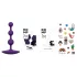 ROMP - plug anal à perles - silicone violet