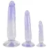 Crystal Clear - kit plug anal débutant - 3 pièces - transparent et bleu