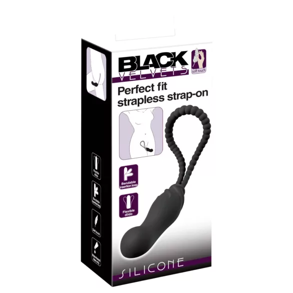 Black Velvets - gode ceinture - taille réglable - silicone noir