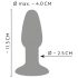 ANOS - plug anal silicone coloré
