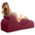 Liberator Esse Lounger - fauteuil tantra modulable 3 pièces - velours rouge