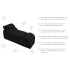 Liberator Black Label Esse - fauteuil tantra modulable en 3 pièces (noir)