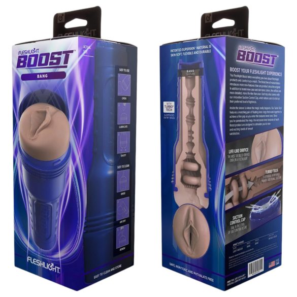 Fleshlight Boost Bang - vagin masturbateur réaliste - couleur chair