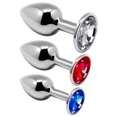   Alive Anal Pleasure - plug anal en métal - set de 3 - argent