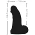 Realistixxx Real Giant - gode ceinture réaliste avec testicules - 22 cm - noir