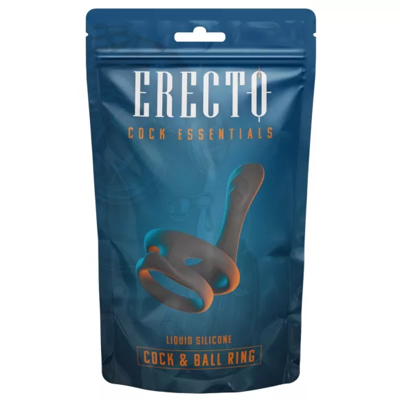 Erecto - anneau pénis et testicules - noir