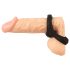 Erecto - Anneau pénis et testicules - silicone noir