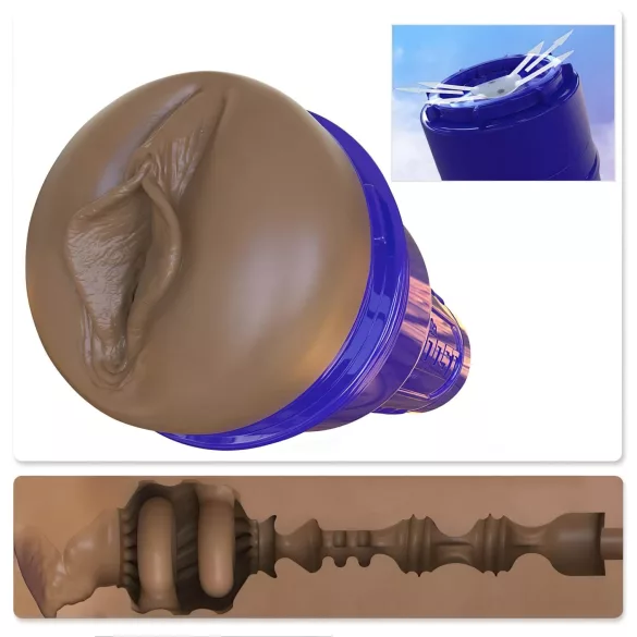 Fleshlight Boost Bang - masturbateur vagin réaliste - couleur marron