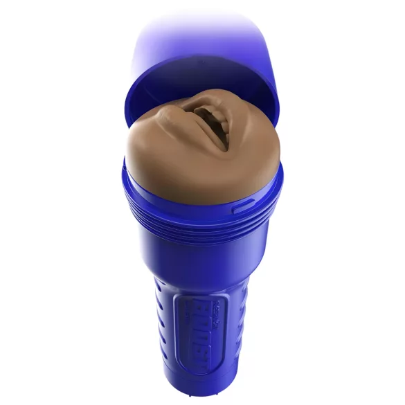 Fleshlight Boost Blow - masturbateur bouche réaliste - marron