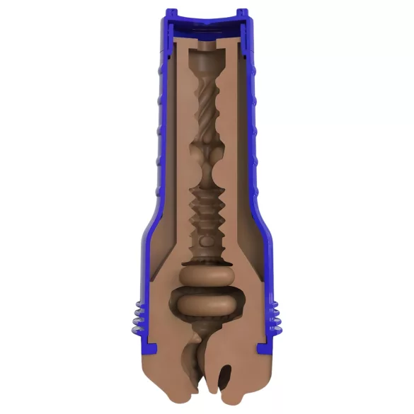 Fleshlight Boost Blow - masturbateur bouche réaliste - marron