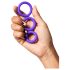 ROMP Remix Trio - set de 3 anneaux péniens - silicone violet