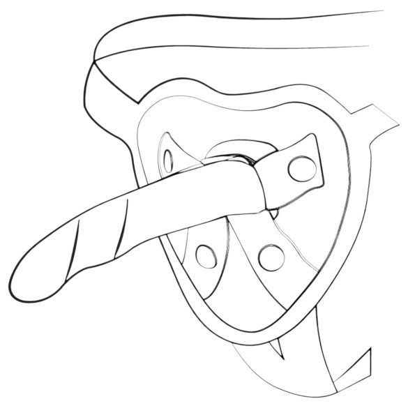 ROMP Dizi - godemichet flexible - silicone - rose orange