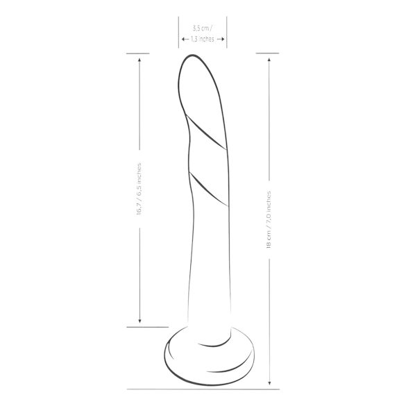 ROMP Dizi - godemichet flexible - silicone - rose orange