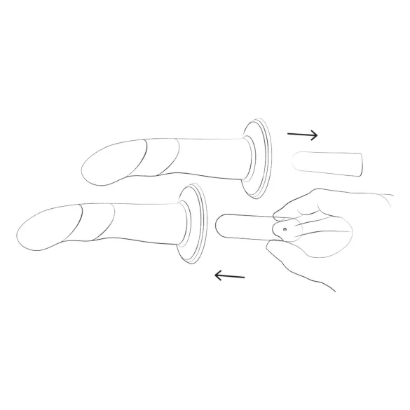 ROMP - kit pegging - noir et bleu - set de jouets anaux