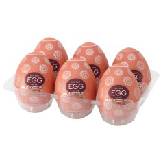   TENGA Egg Gear Stronger - masturbateur œuf texturé - lot de 6