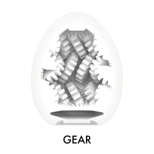 TENGA Egg Gear Stronger - masturbateur œuf texturé - lot de 6