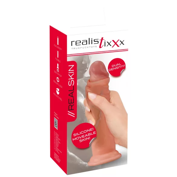 Realistixxx - gode réaliste double couche - silicone chair