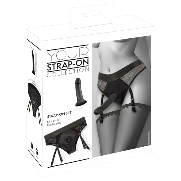 You2Toys - harnais avec gode ceinture - noir