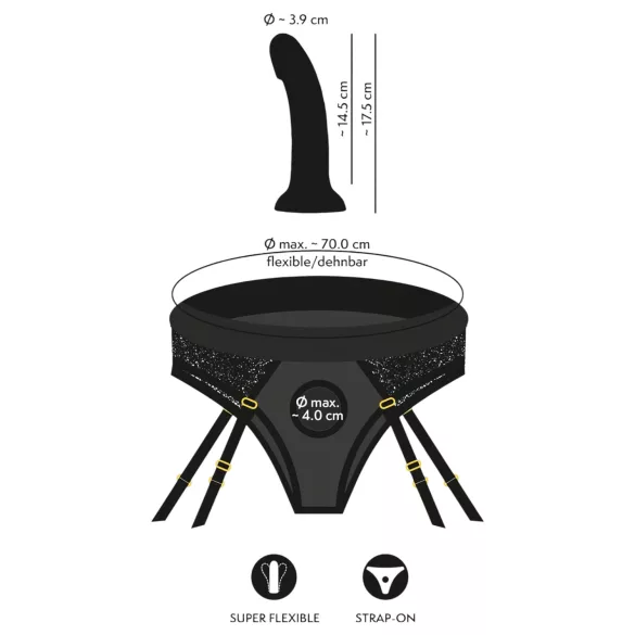 You2Toys - harnais avec gode ceinture - noir