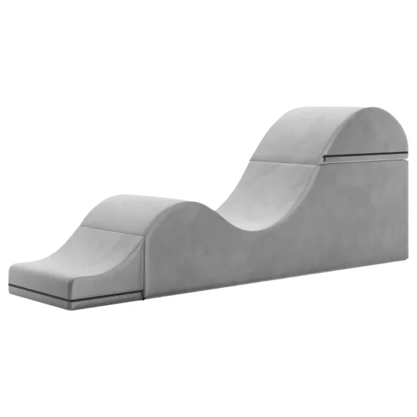 Liberator - fauteuil tantra - positionnement érotique - velours gris